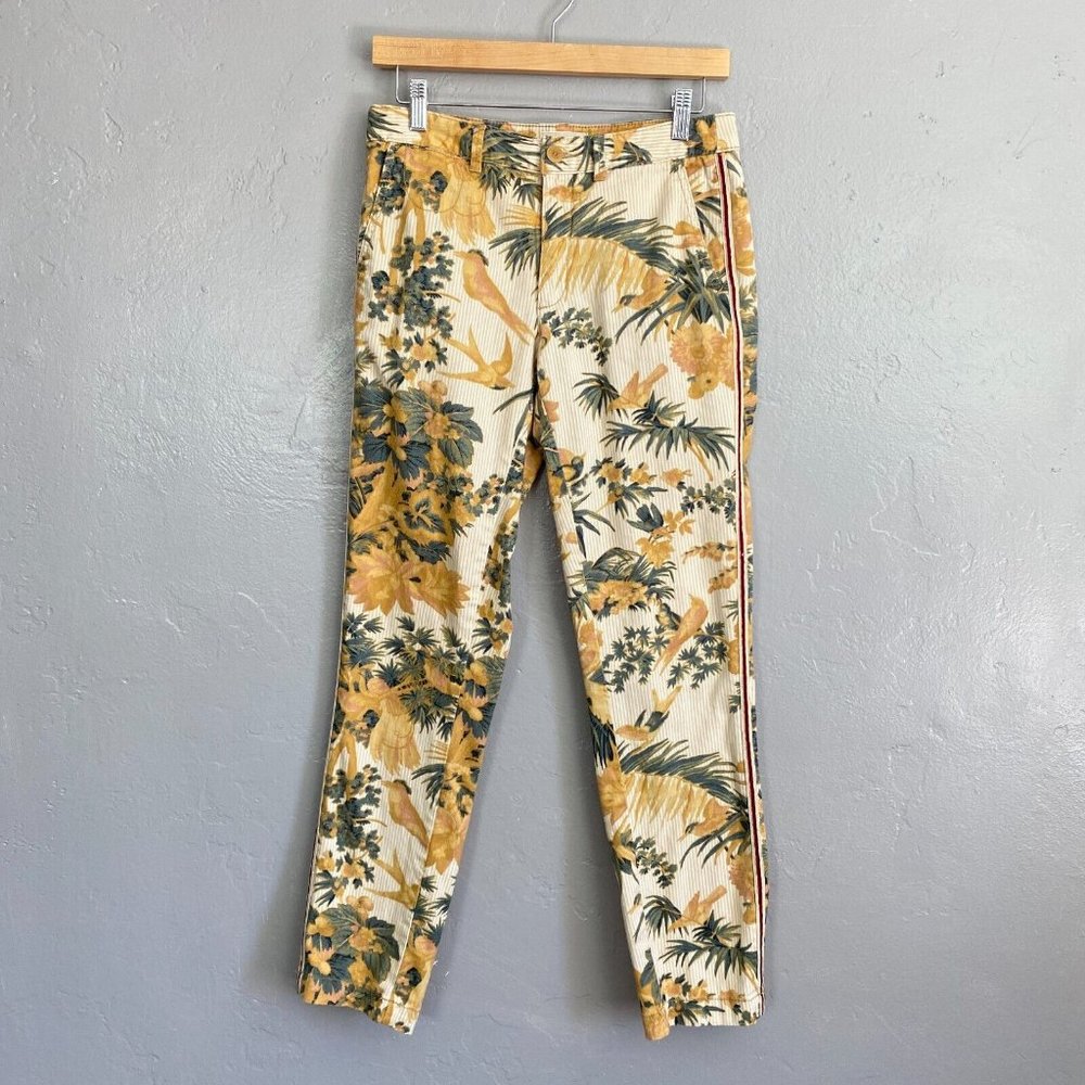 Anthropologie Bird of Paradise Chino 27 Relaxed Fit